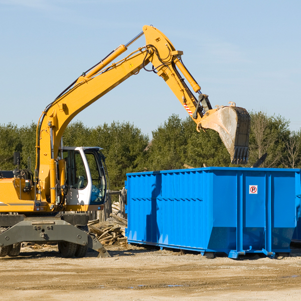 can i rent a residential dumpster for a construction project in Portland IA